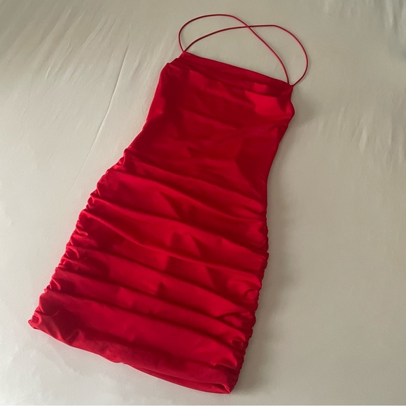 Tiger Mist Scrunched Mini Dress - Picture 3 of 6